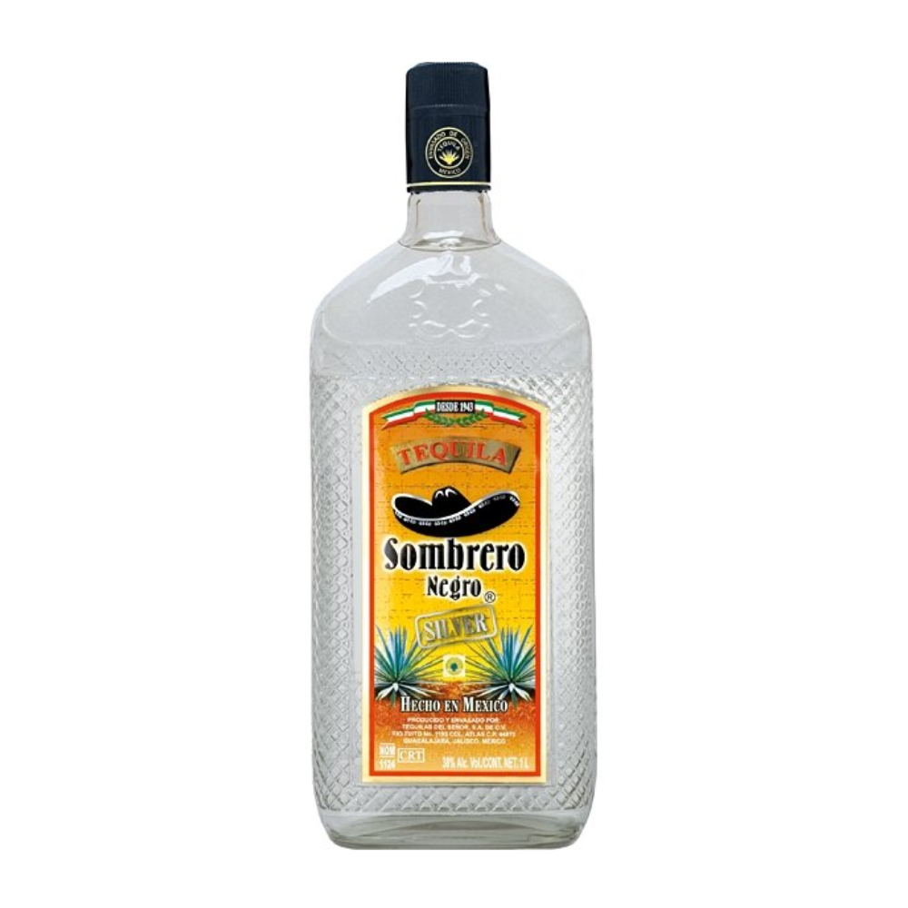 Tequila Sombrero Negro Silver 38% 700 ml