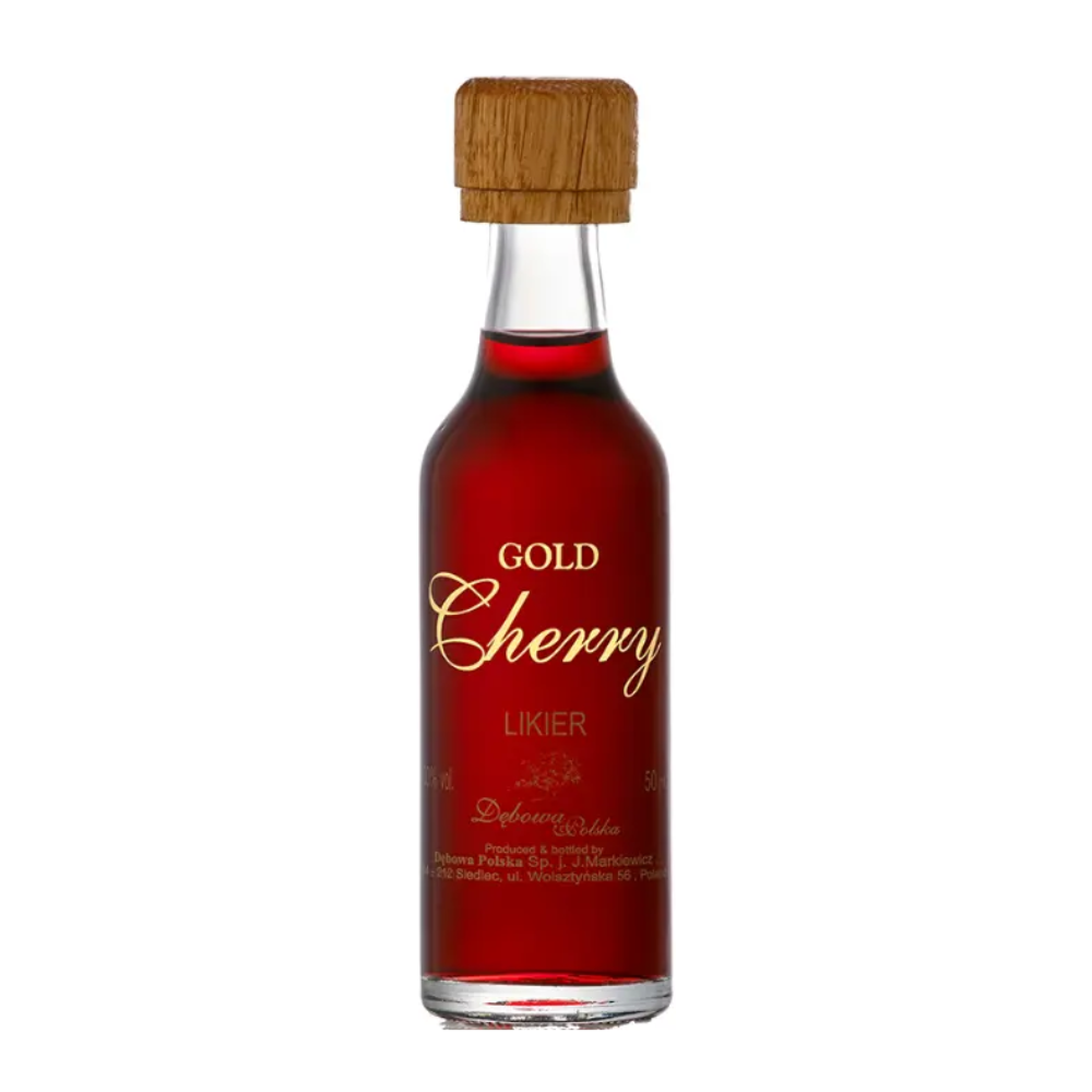 Likier Dębowa Gold Cherry 30% 50 ml