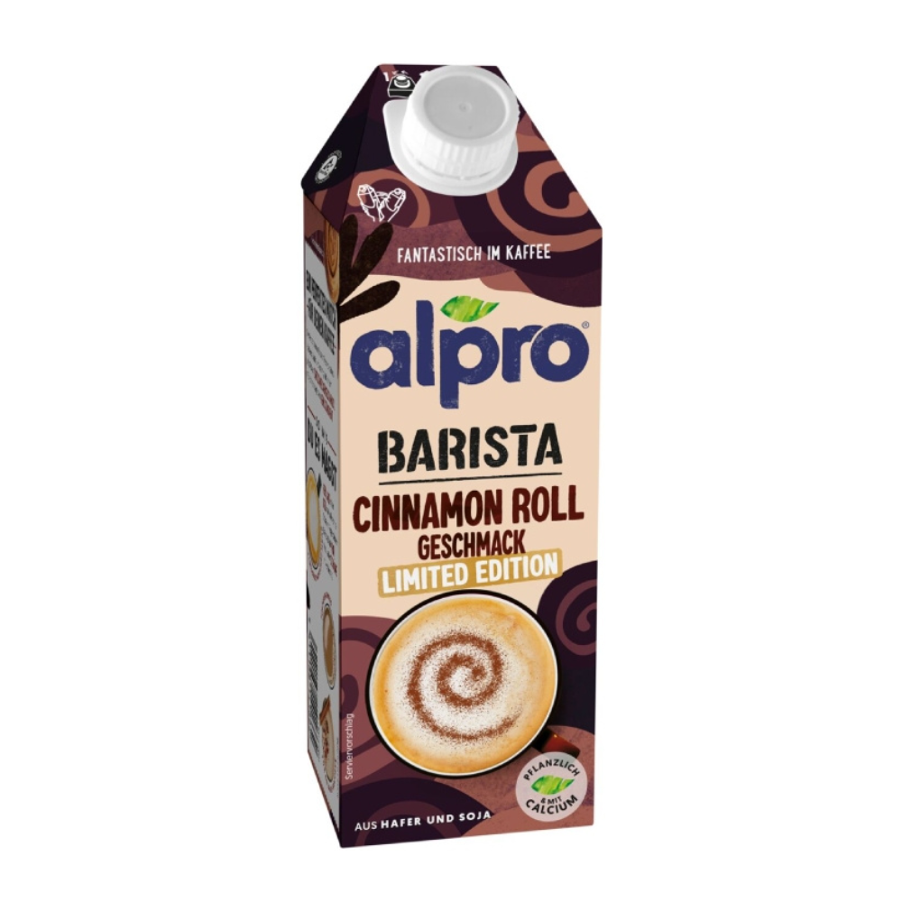 Napój Alpro Barista owsiano - sojowy Cinnamon Roll 750 ml