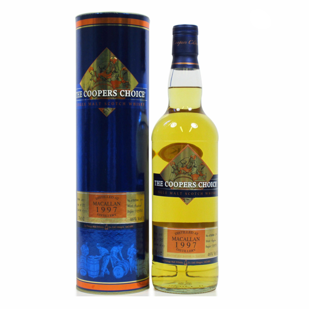 Whisky Cooper's Choice Macallan 1997 46% 700 ml tuba