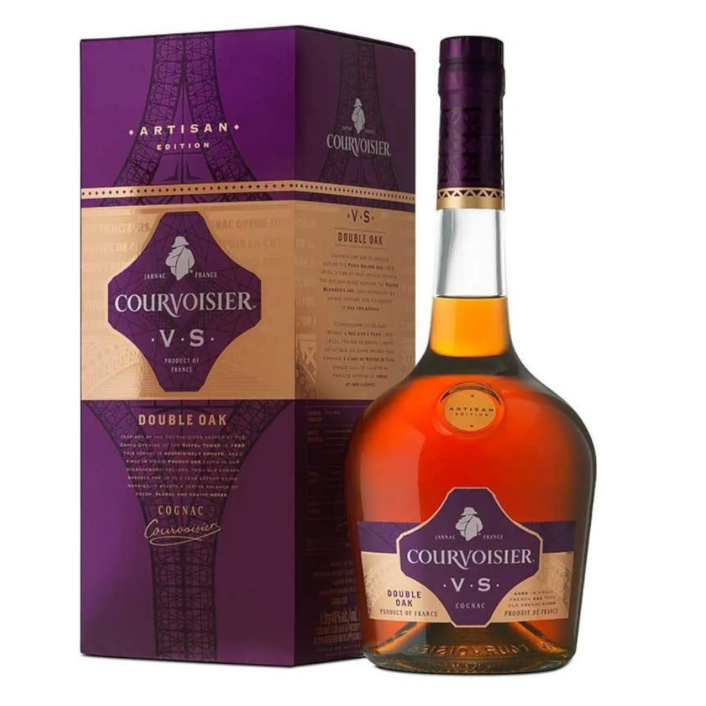 Koniak  Courvoisier V.S. Double Oak 40% 1000 ml kartonik