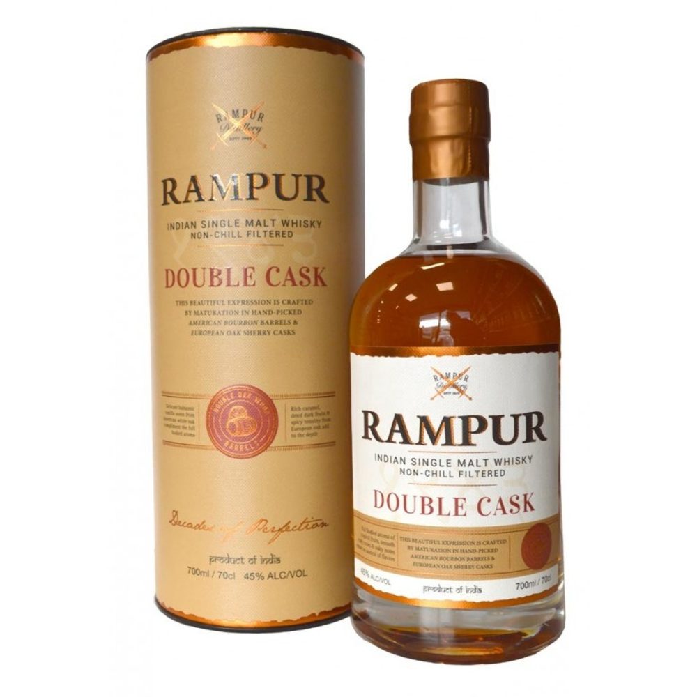 Whisky Rampur Double Cask 45% 700 ml tuba