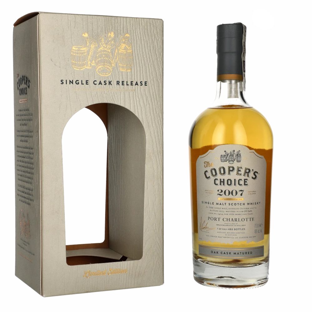Whisky Cooper's Choice Port Charlotte 46% 700 ml kartonik