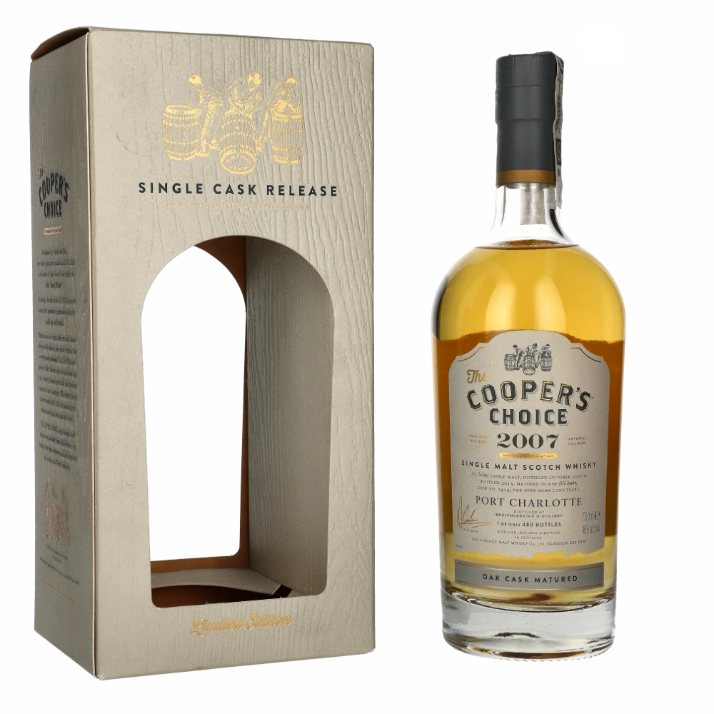 Whisky Cooper's Choice Port Charlotte 46% 700 ml kartonik
