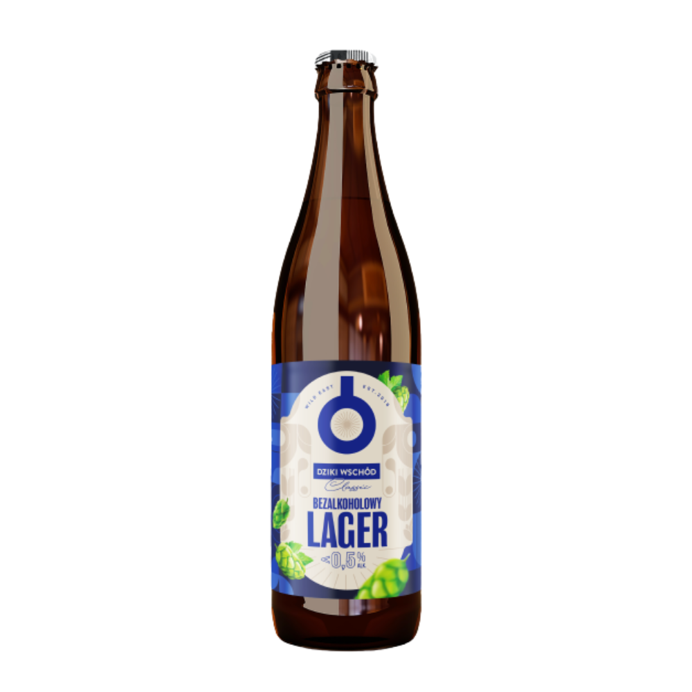 Piwo Dziki Wschód Bezalkoholowy Lager 0,5% 500 ml