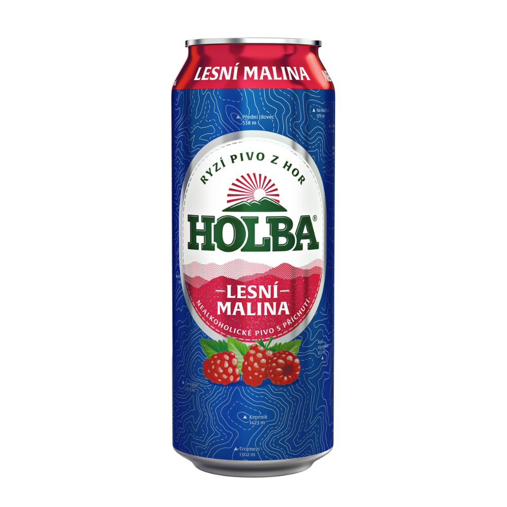 Piwo Holba Leśna Malina 0,5% 500 ml puszka