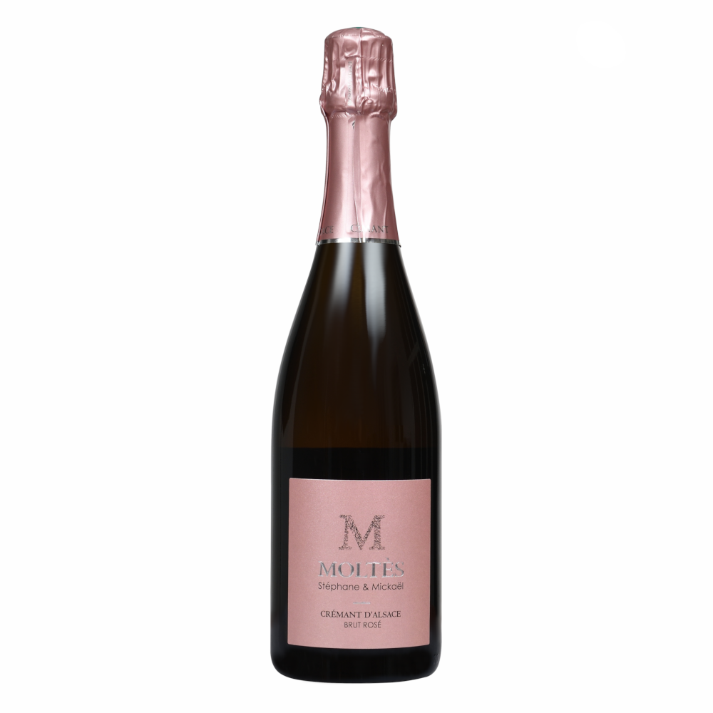 Wino musujące Moltes Alsace Tradition Crémant d’Alsace Rosé Bio 12,5% różowe wytrawne 750 ml