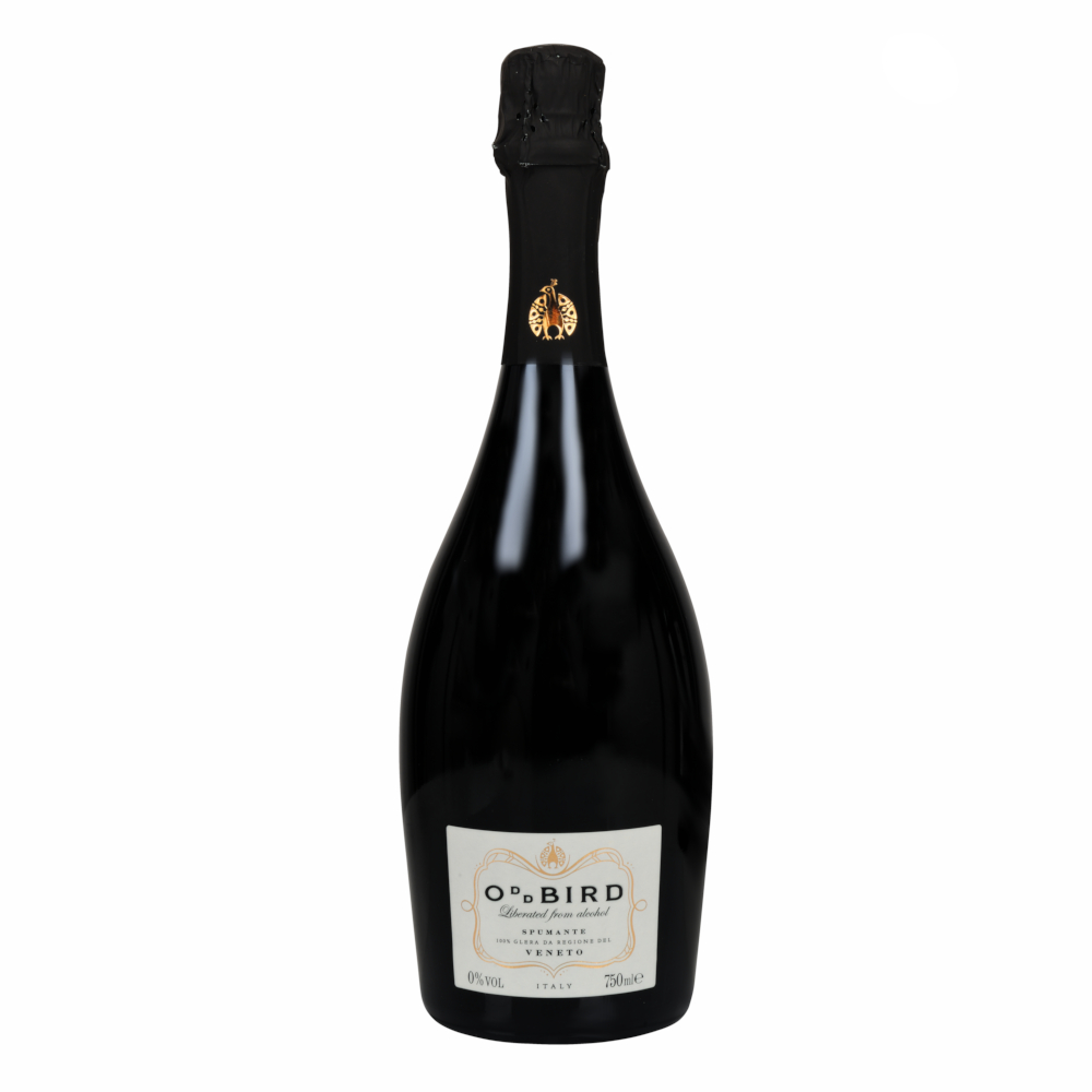 Wino Musujące ODDbird Spumante 0,5% białe wytrawne 750 ml