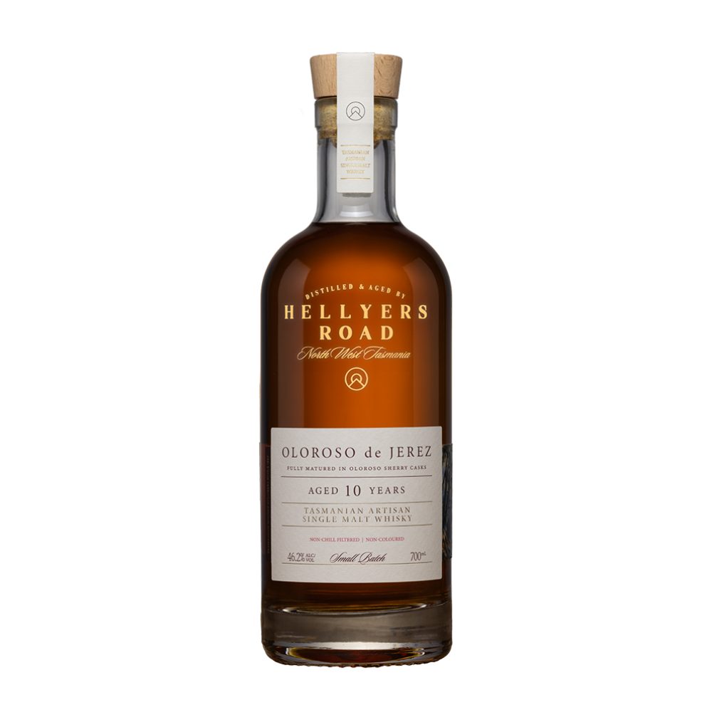 Whisky Hellyers Road 10YO Oloroso de Jerez 46,2% 700 ml