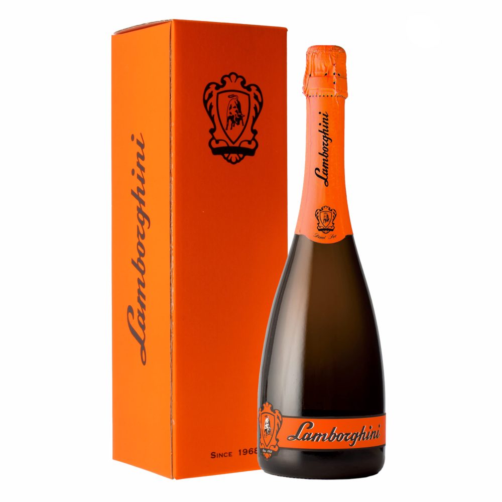 Wino musujące Lamborghini Demi Sec Prosecco Superiore D.O.C.G. 11% białe półwytrawne 750 ml kartonik