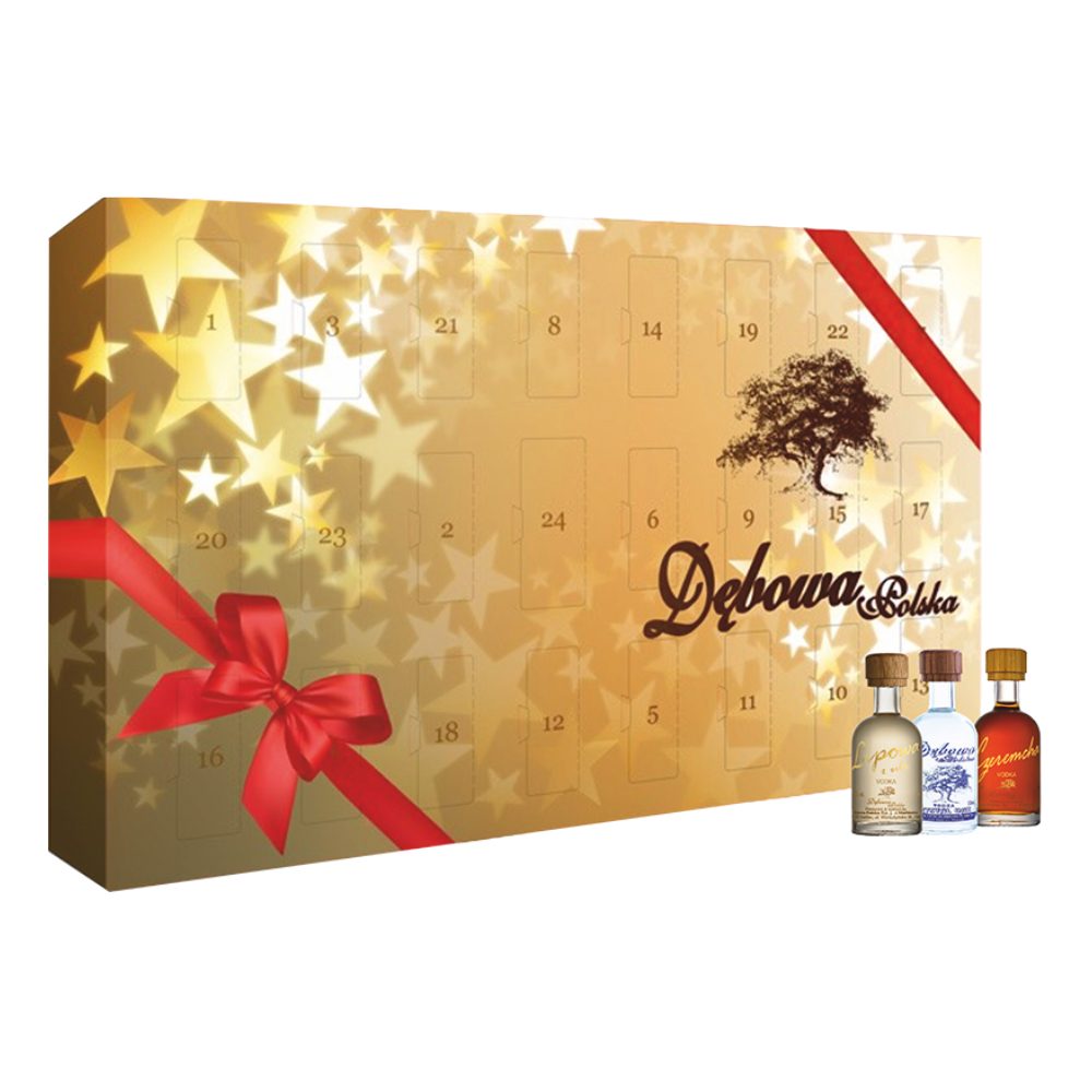 Wódka Dębowa Kalendarz adwentowy 20-40% 24 x 50 ml