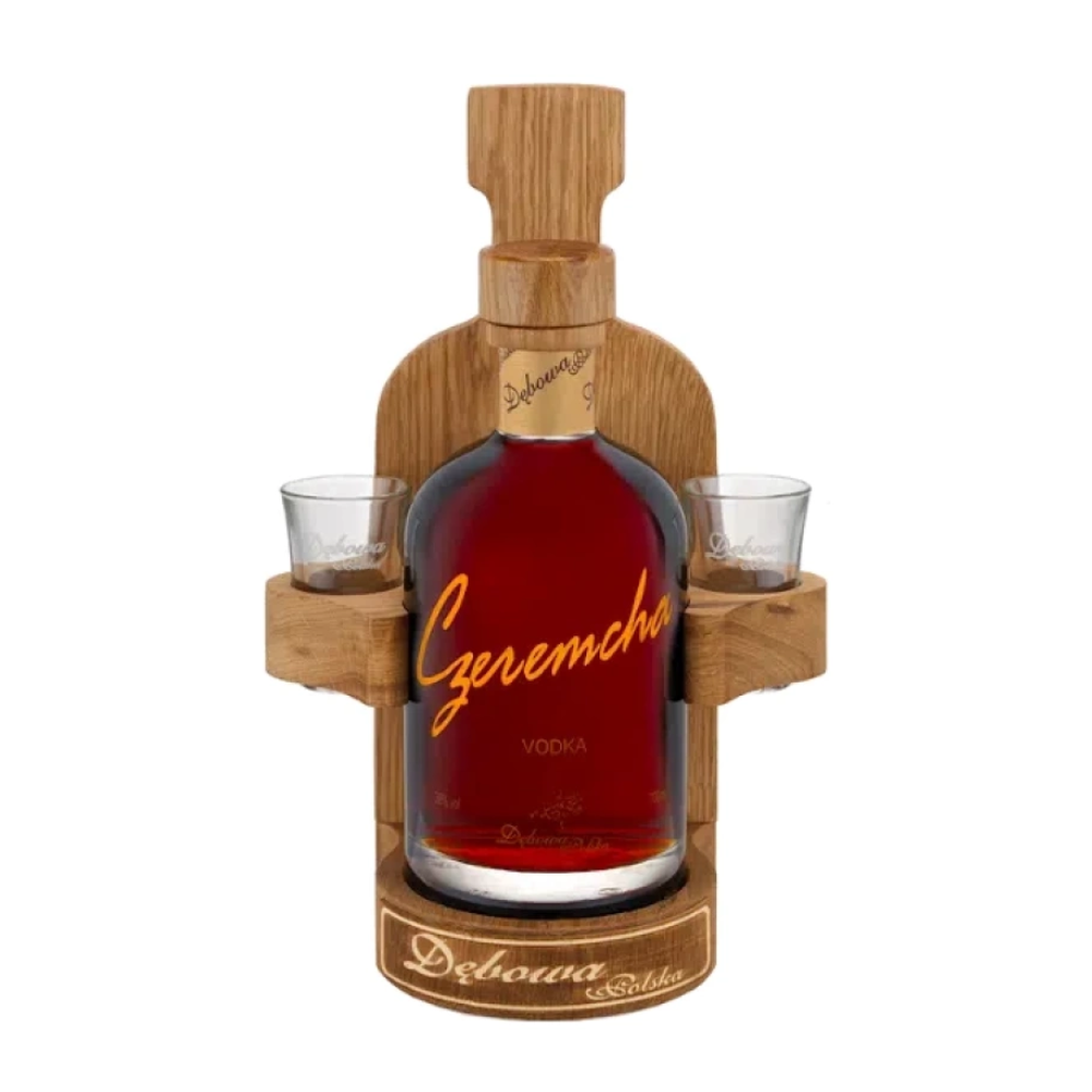 Wódka Dębowa Czeremecha Singiel 38% 700 ml + 2 kieliszki