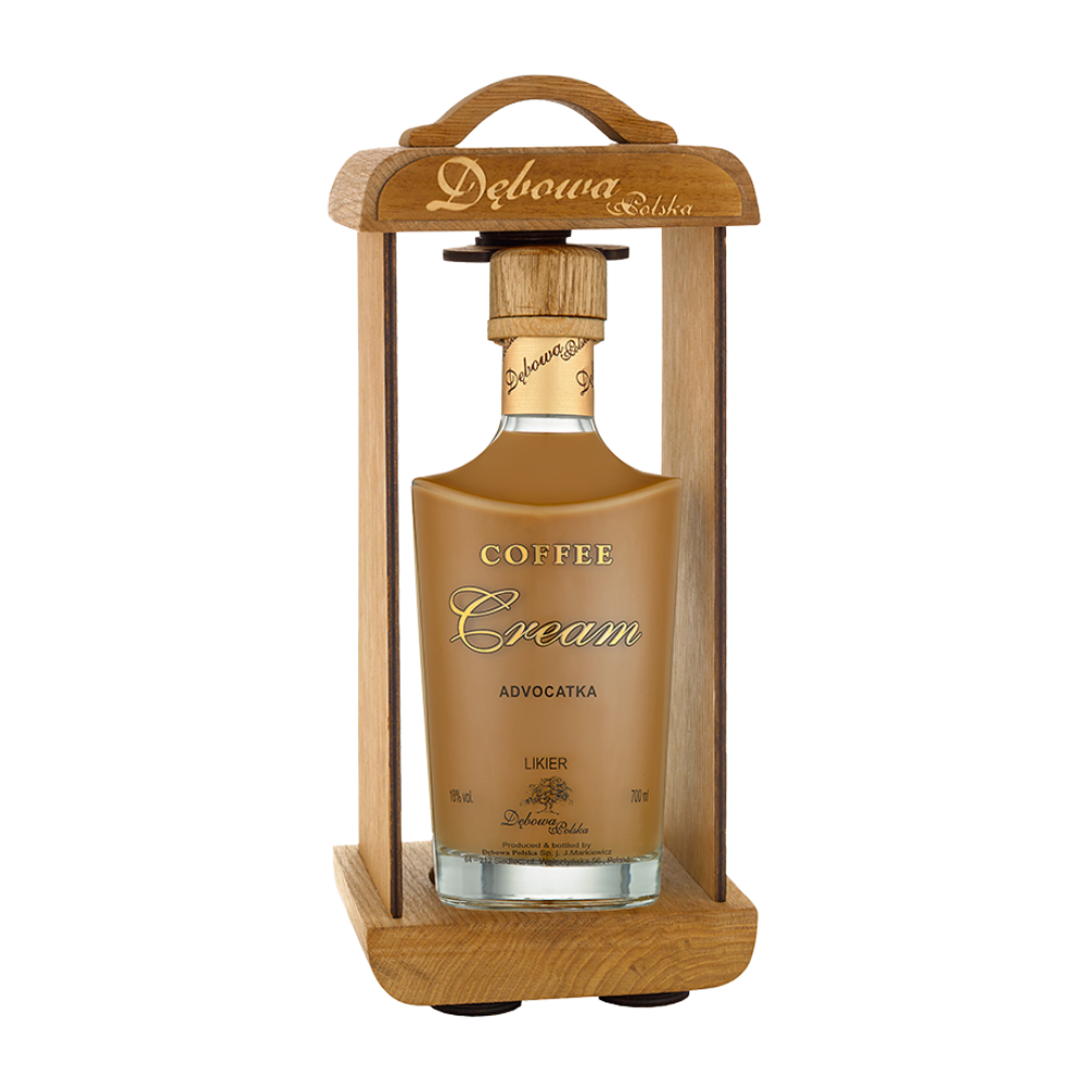 Likier Dębowa Advocatka Kawowa Coffee Cream Lampion 18% 700 ml