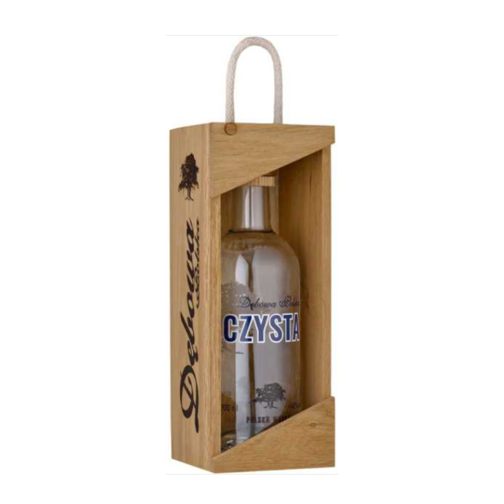 Wódka Dębowa Polska Czysta Skrzynka półotwarta 40% 700 ml