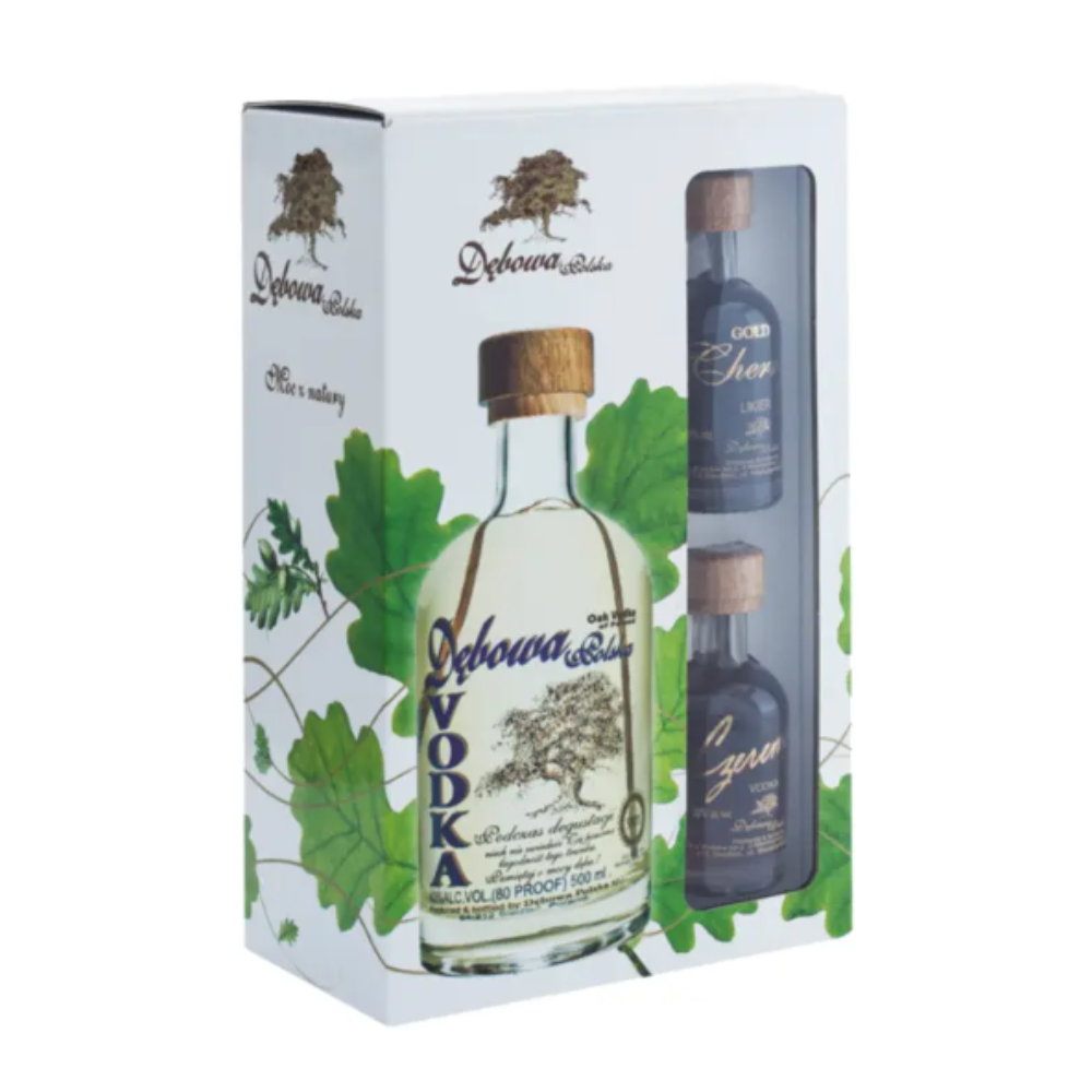 Wódka Dębowa Polska 40% 500 ml + 2 miniaturki