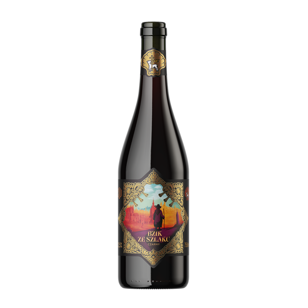 Wino miodowe Zuli Bzik ze szlaku Czarny 12,5% czerwone półwytrawne 750 ml