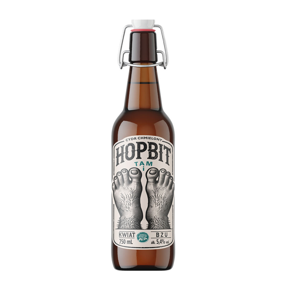 Cydr chmielony Hopbit Tam i Kwiat Bzu 5,4% 750 ml