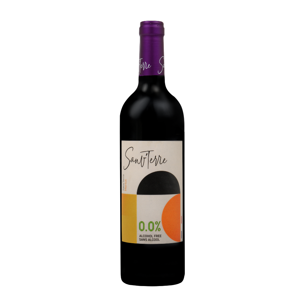 Wino Sauv’terre Merlot 0% czerwone 750 ml
