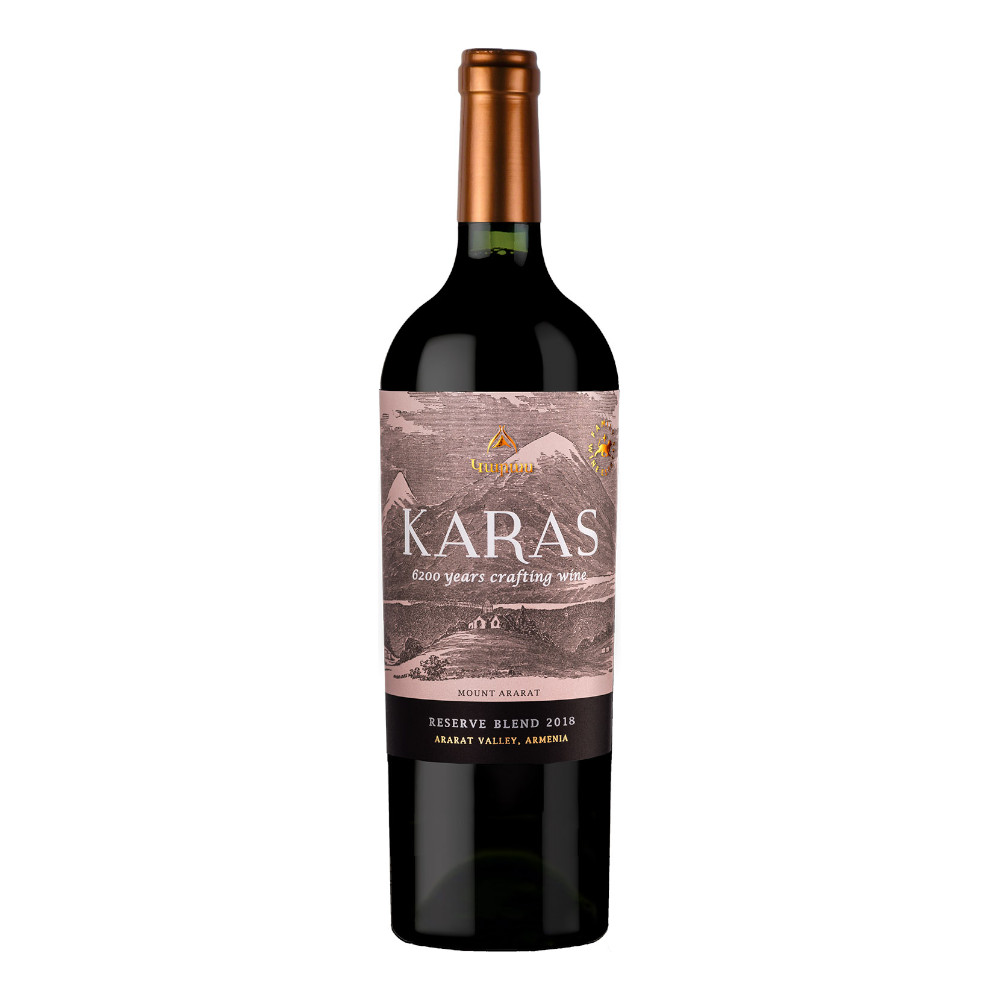 Wino Karas Reserve Blend Red 2018 14,5% czerwone wytrawne 750 ml