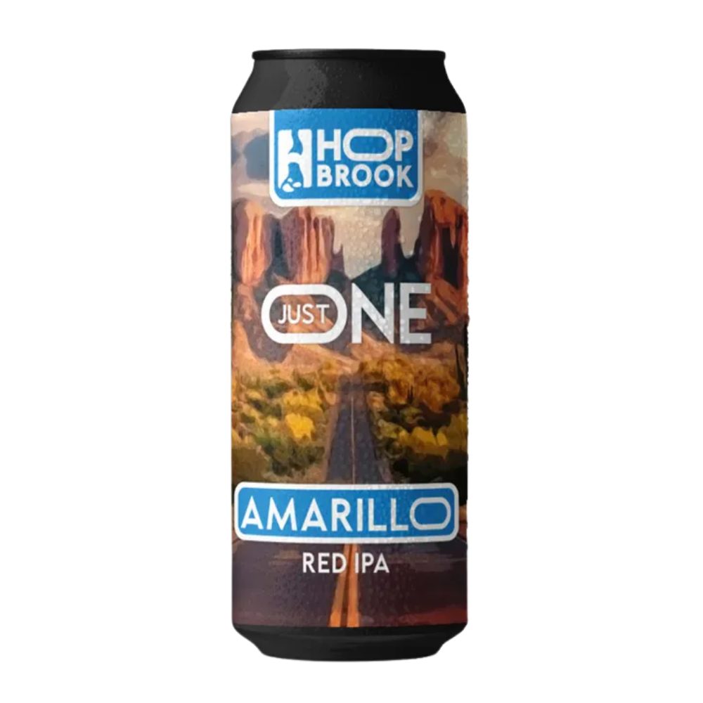 Piwo Hop Brook Just One Amarillo Red IPA 6,3% 500 ml Puszka