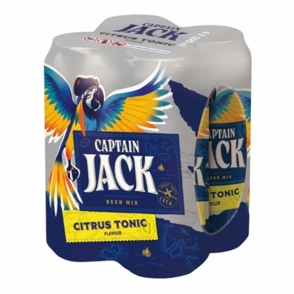 Piwo Captain Jack Citrus Tonic 6% 6 x 4 pak 500 ml Puszka