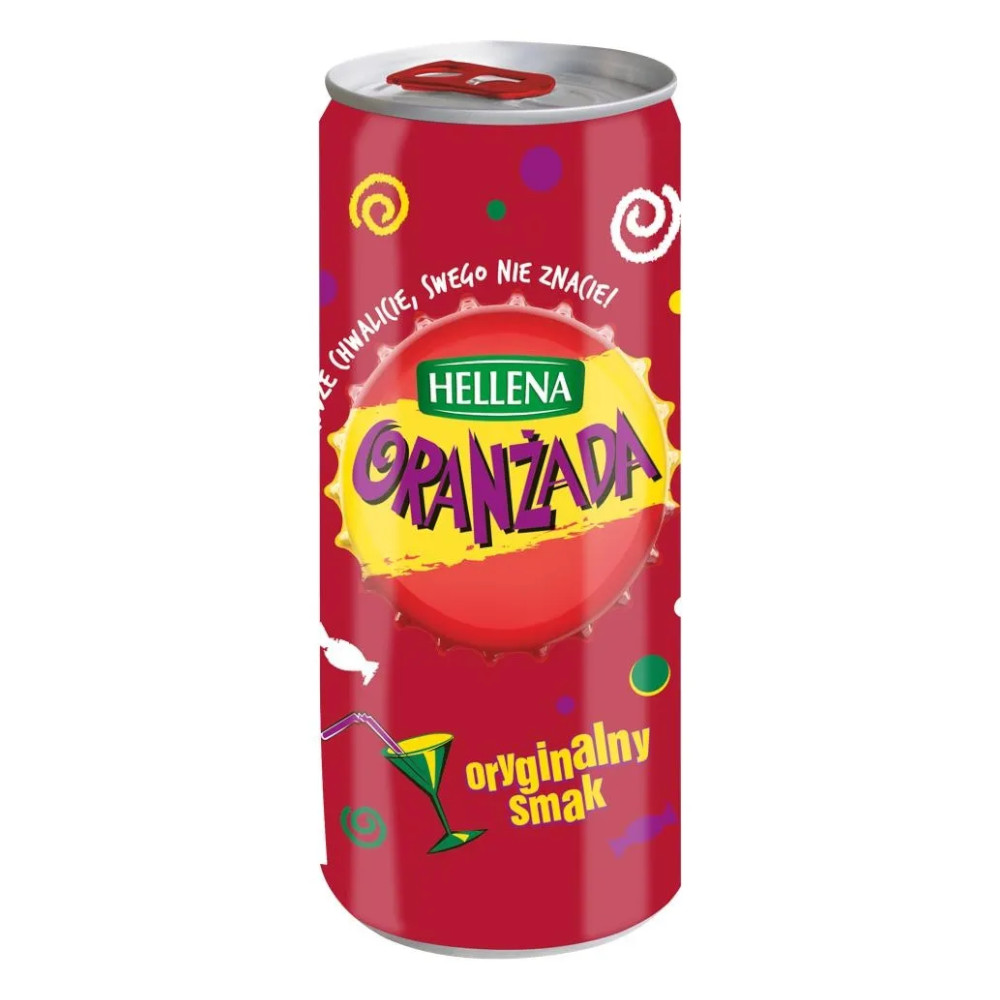 Napój Hellena Oranżada Czerwona 250 ml Puszka