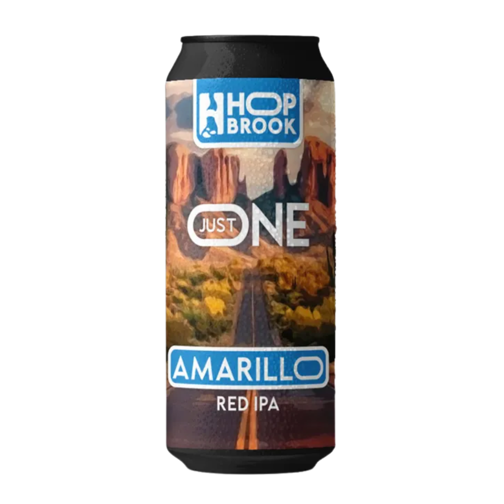 Piwo Hop Brook Just One Amarillo Red IPA 6,3% 500 ml Puszka