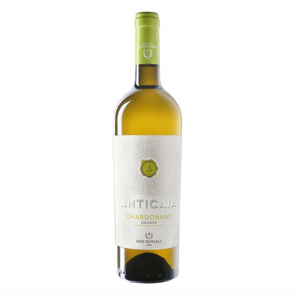 Wino Anticaia Chardonnay Bianco Salento IGP 12,5% białe wytrawne 750 ml