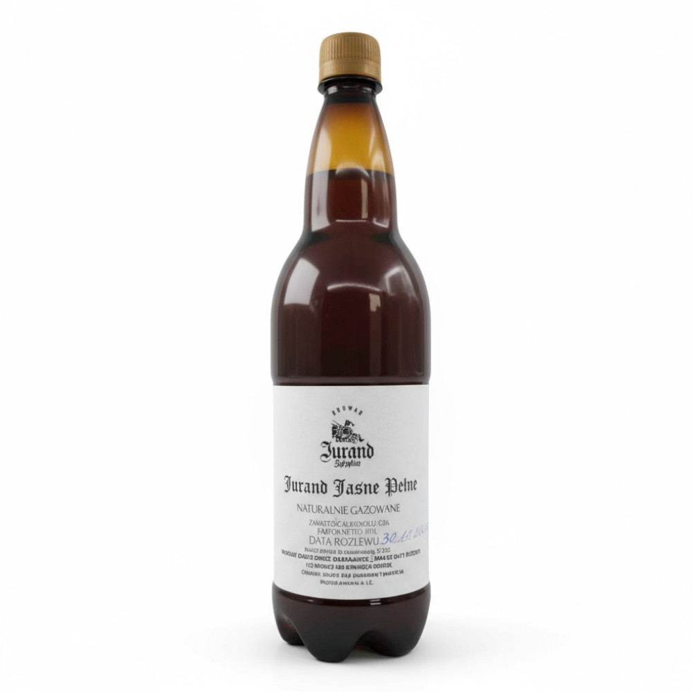 Piwo świeże Jurand Jasne Pełne 5,2% 1000 ml