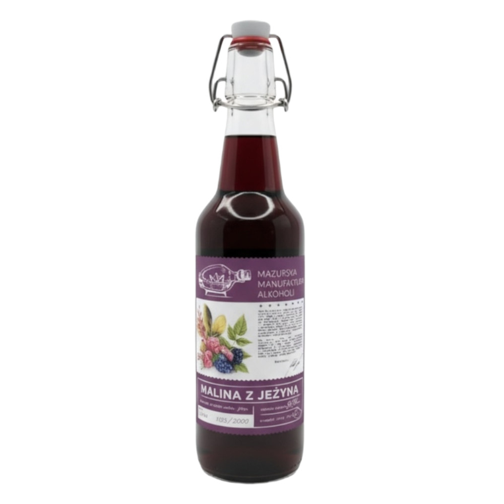 Nalewka Mazurska Manufaktura Malina z Jeżyną 30% 500 ml