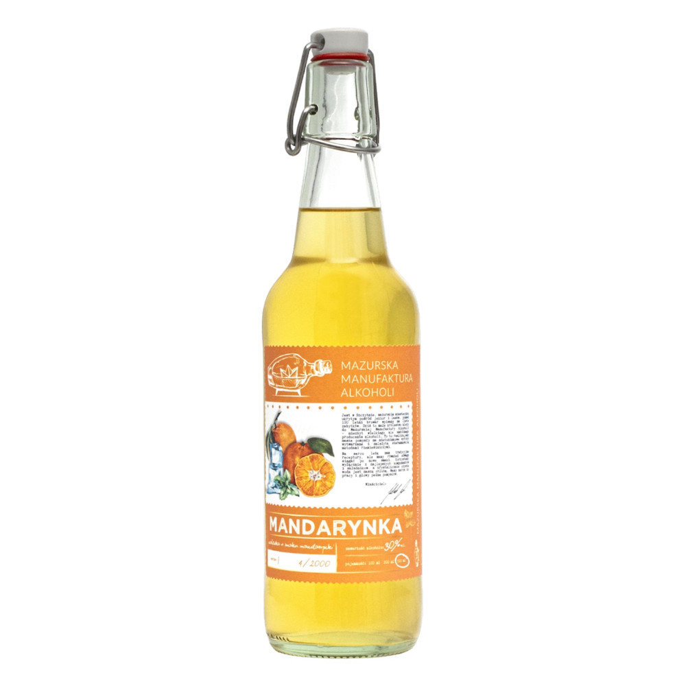 Nalewka Mazurska Manufaktura Mandarynka 30% 500 ml