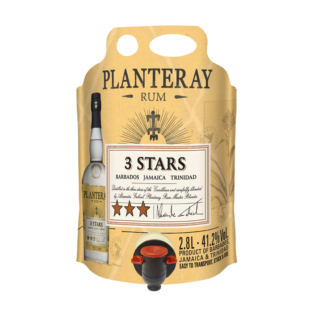Rum Planteray 3 Stars Ecopouch 41,2% 2800 ml