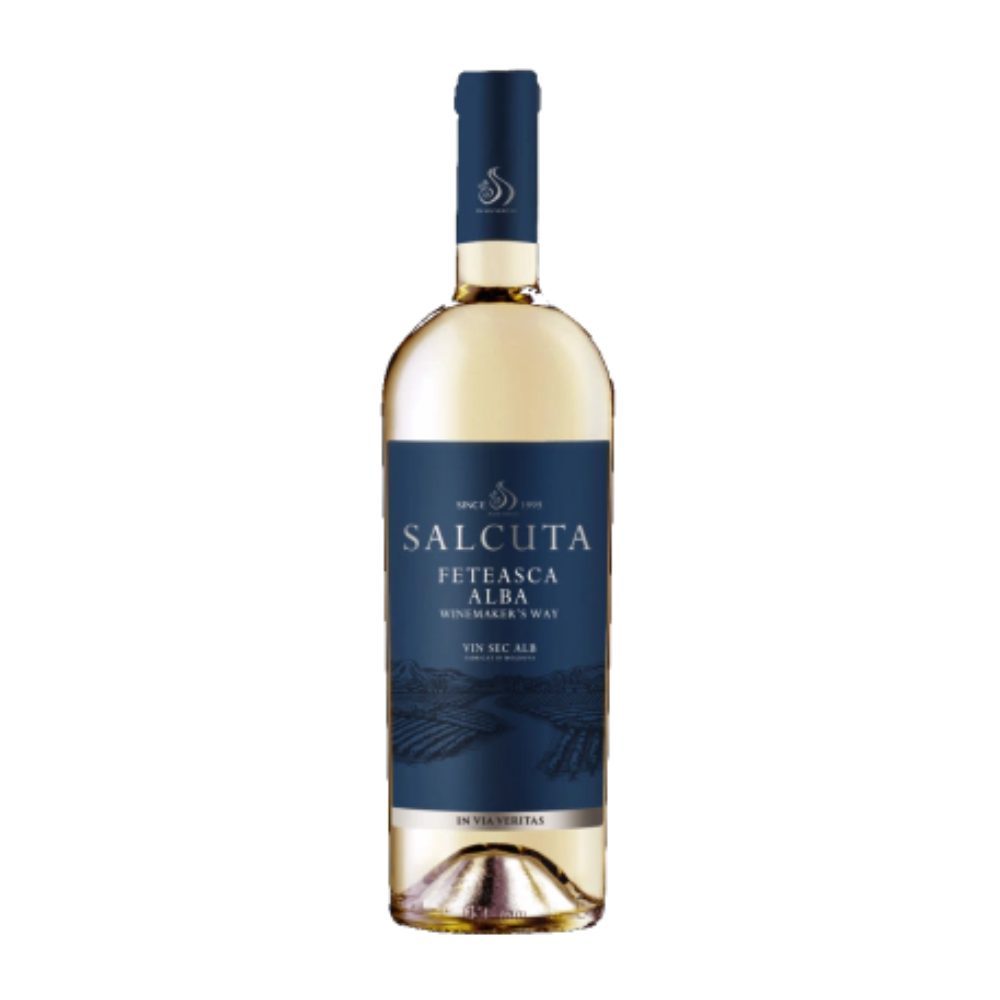 Wino Salcuta Feteasca Alba 13%  białe wytrawne 750 ml