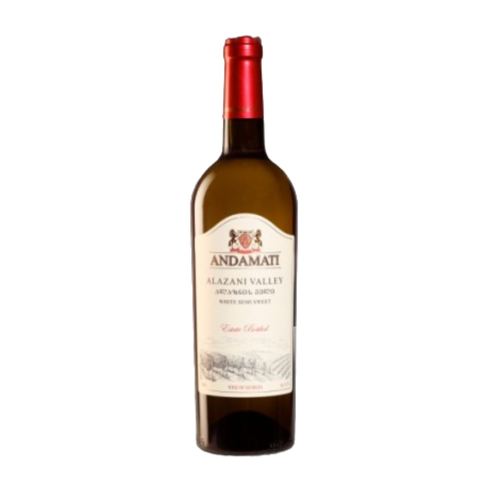 Wino Andamati Alazani Valley 11,5% białe półsłodkie 750 ml