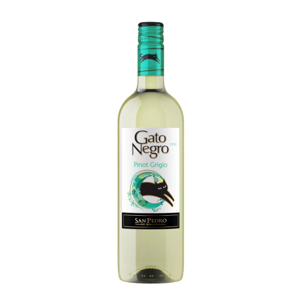 Wino Gato Negro Pinot Grigio 13% białe wytrawne 750 ml