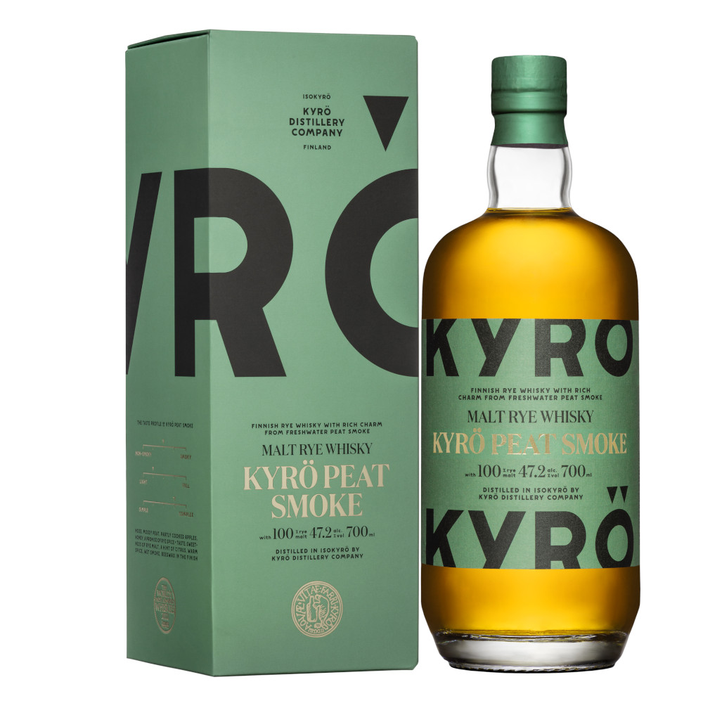 Whisky Kyro Peat Smoke 47,2% 700 ml kartonik