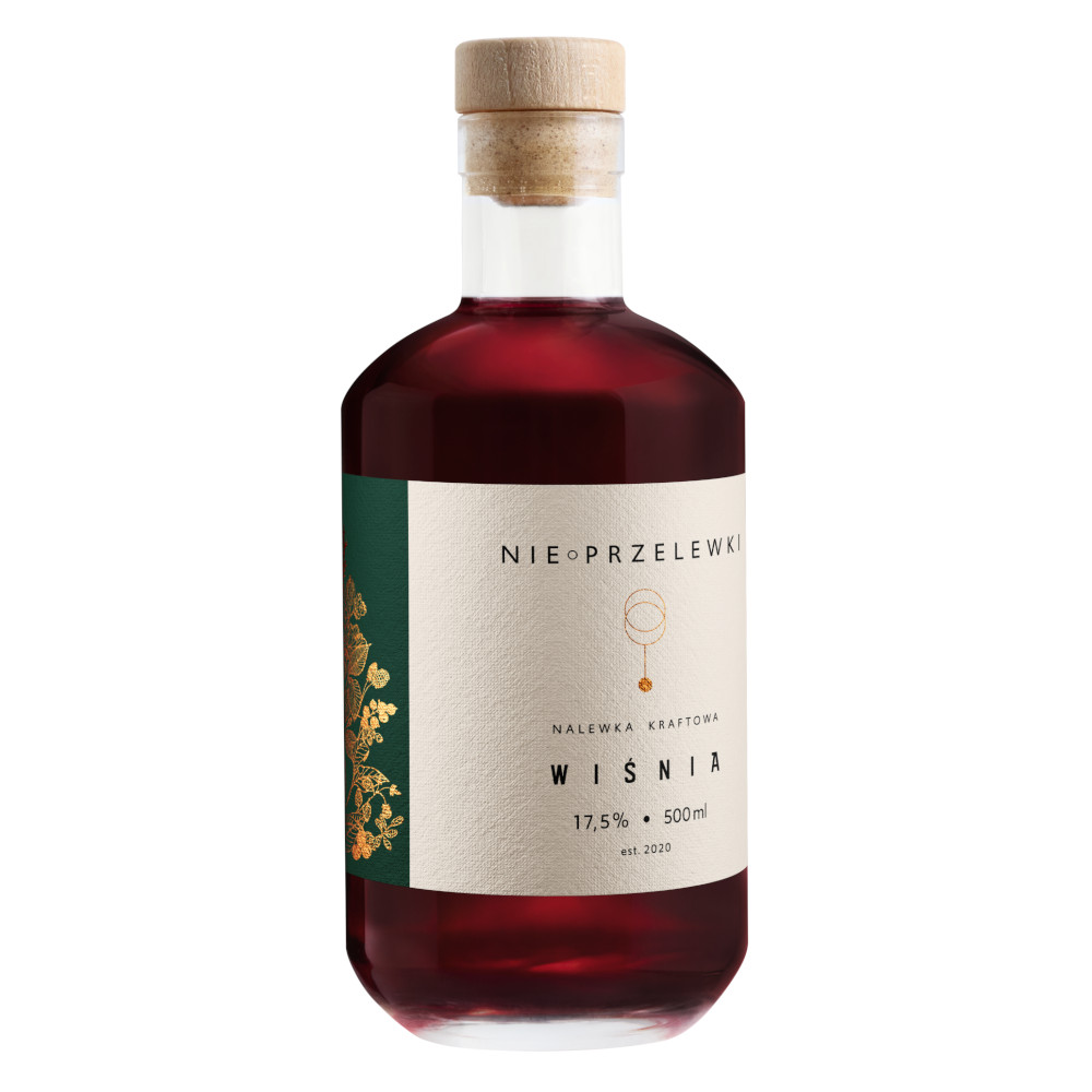Nalewka Kraftowa Nie Przelewki Wiśnia 17,5% 500 ml