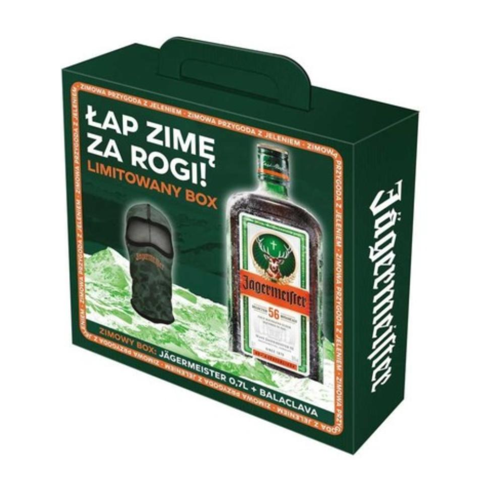 Likier Jagermeister 36% 700 ml + 2 metalowe kieliszki