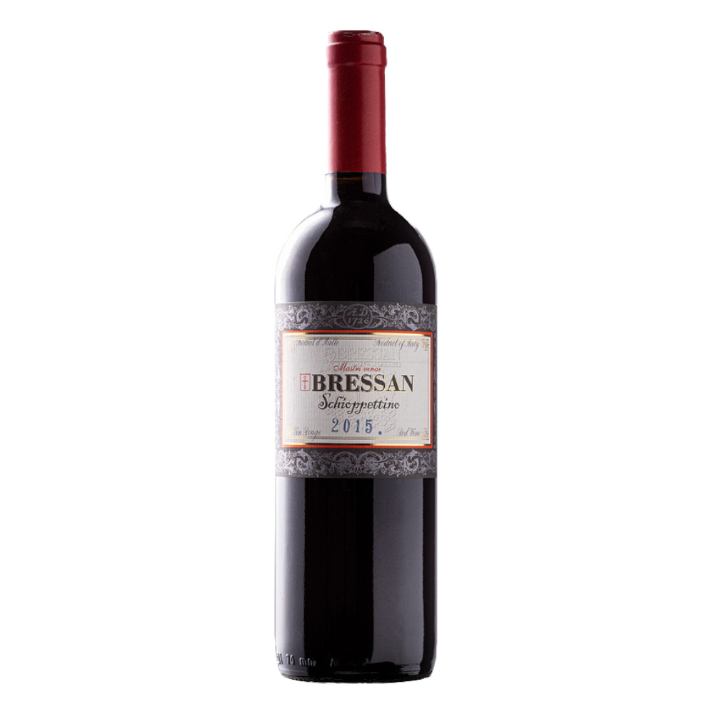 Wino Bressan Schiopettino Venezia Gulia IGP 2020 13% czerwone wytrwane 750 ml