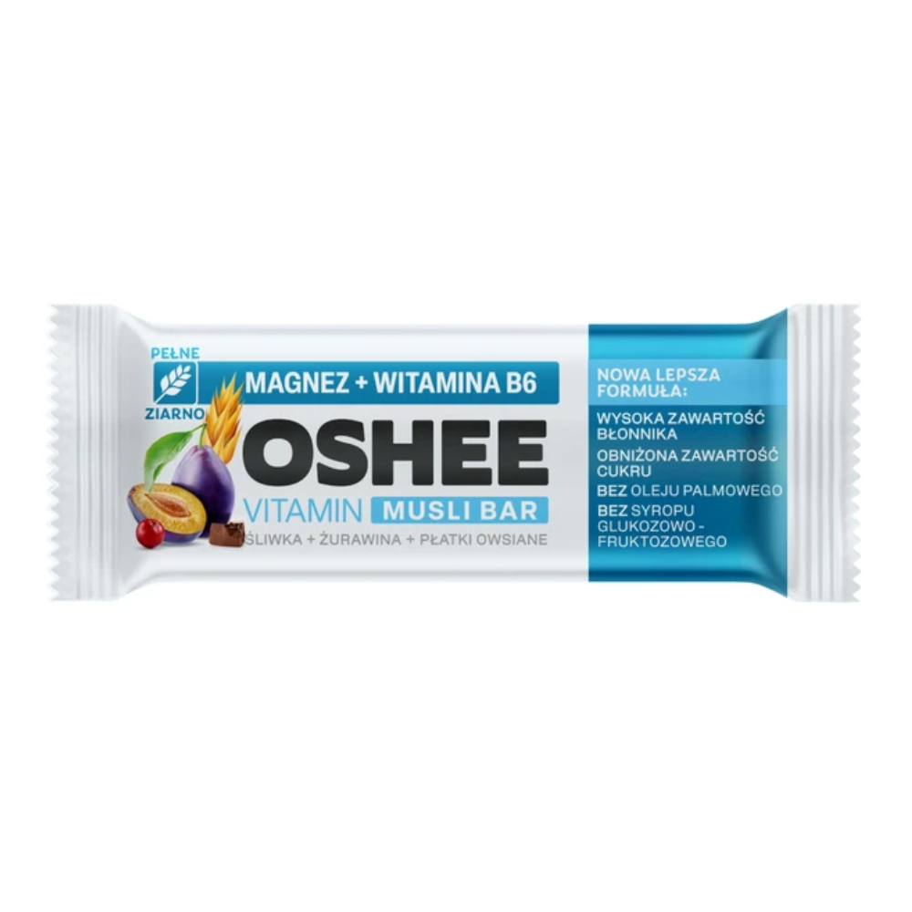 Baton Oshee Musli bar śliwka - żurawina 40 g
