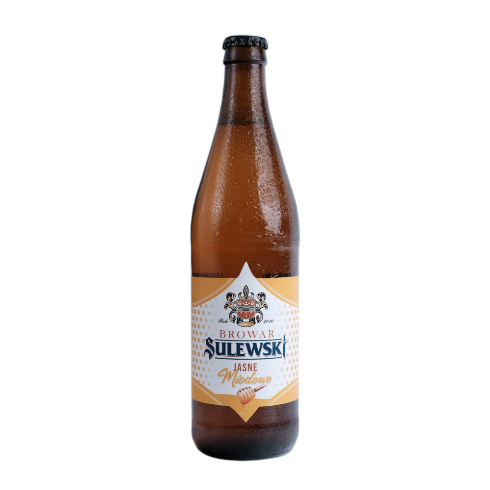 Piwo Sulewski Miodowe Jasne 4,8% 500 ml
