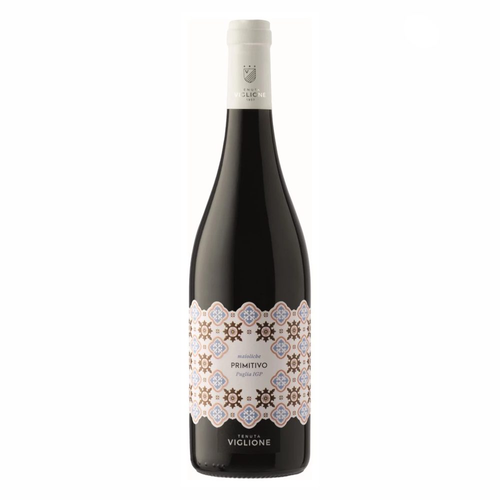 Wino Viglione Maioliche Primitivo Organic czerwone wytrawne 750 ml
