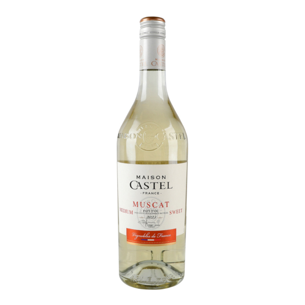 Wino Maison Castel Muscat 12% białe półsłodkie 750 ml