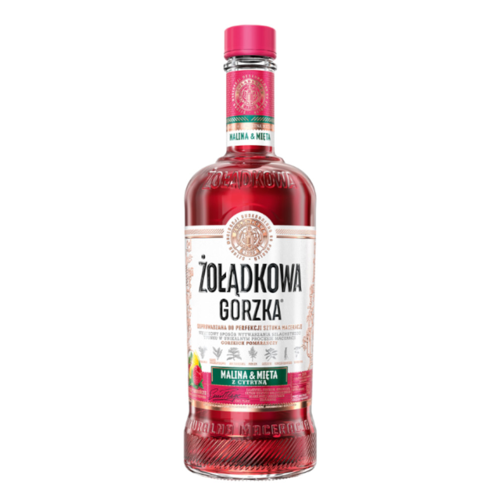 Wódka Żołądkowa Gorzka Malina Mięta z Cytryna 25% 500 ml