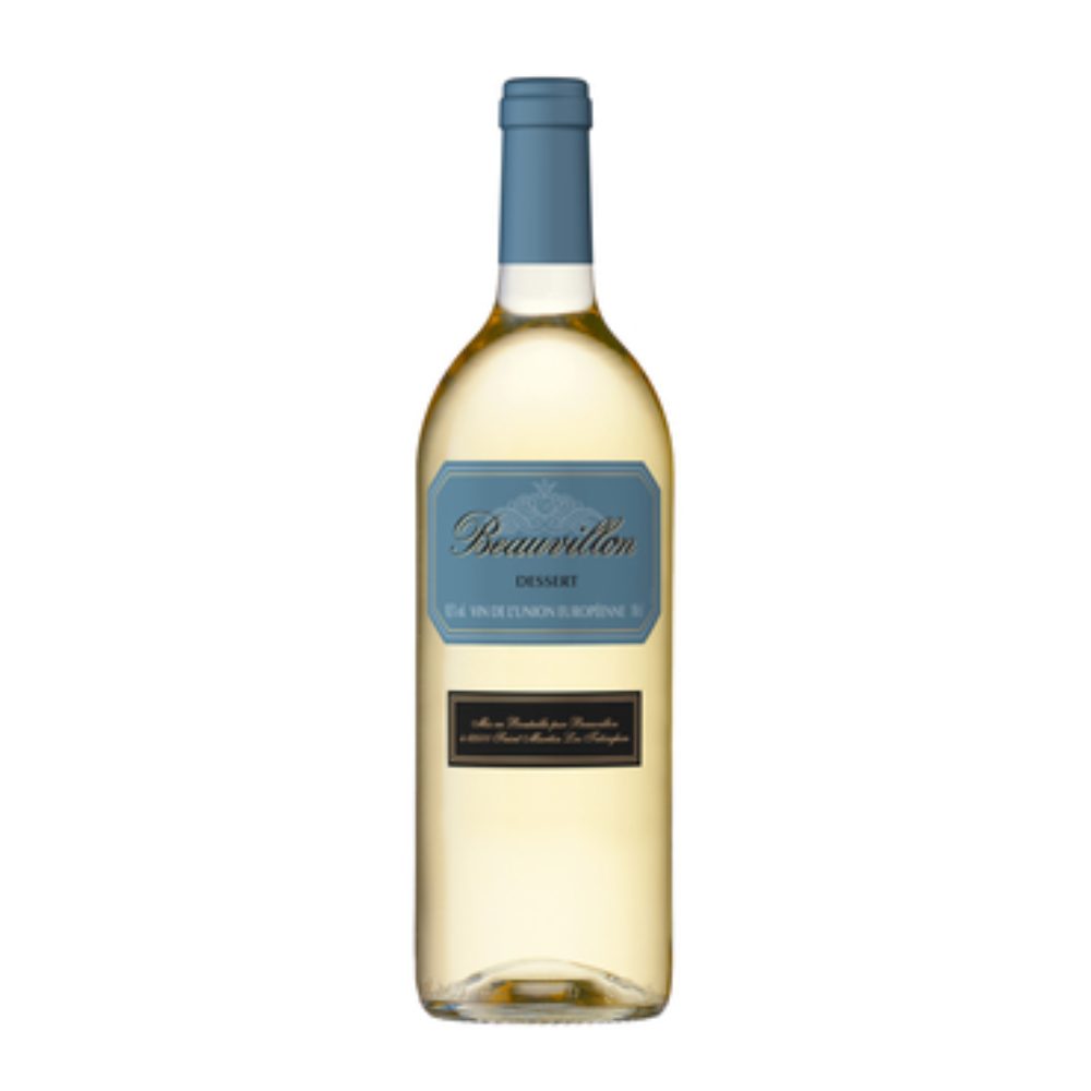 Wino Beauvillion White Dessert 10,5% białe słodkie 1000 ml