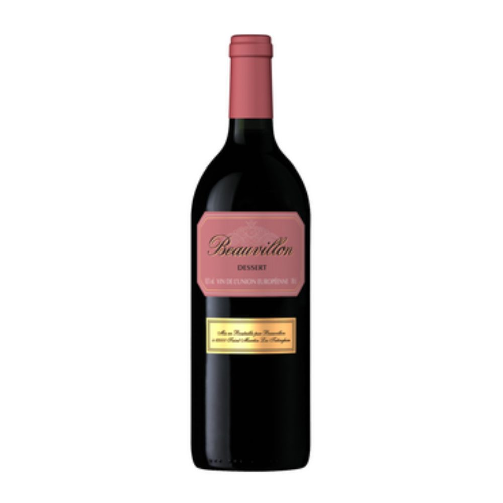 Wino Beauvillion Red Dessert 10,5% białe słodkie 1000 ml