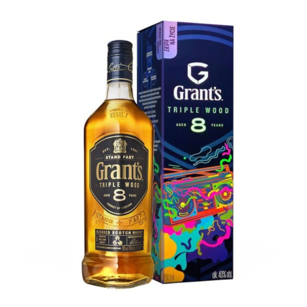 Whisky Grant's Triple Wood 8YO 40% 700 ml kartonik