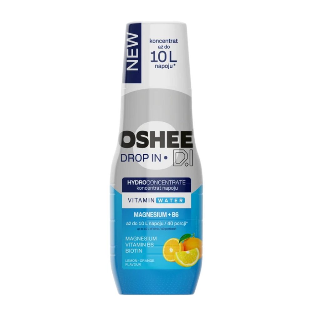 Hydrokoncentrat OSHEE DROP IN Magnez + B6 pomarańcza - cytryna 500 ml