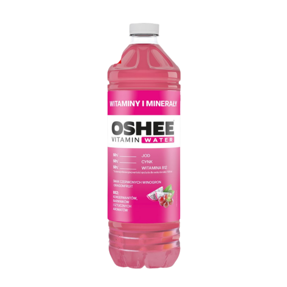 Napój OSHEE Vitamin Water Witaminy & Minerały czerwone winogrona - dragonfrui 2000 ml