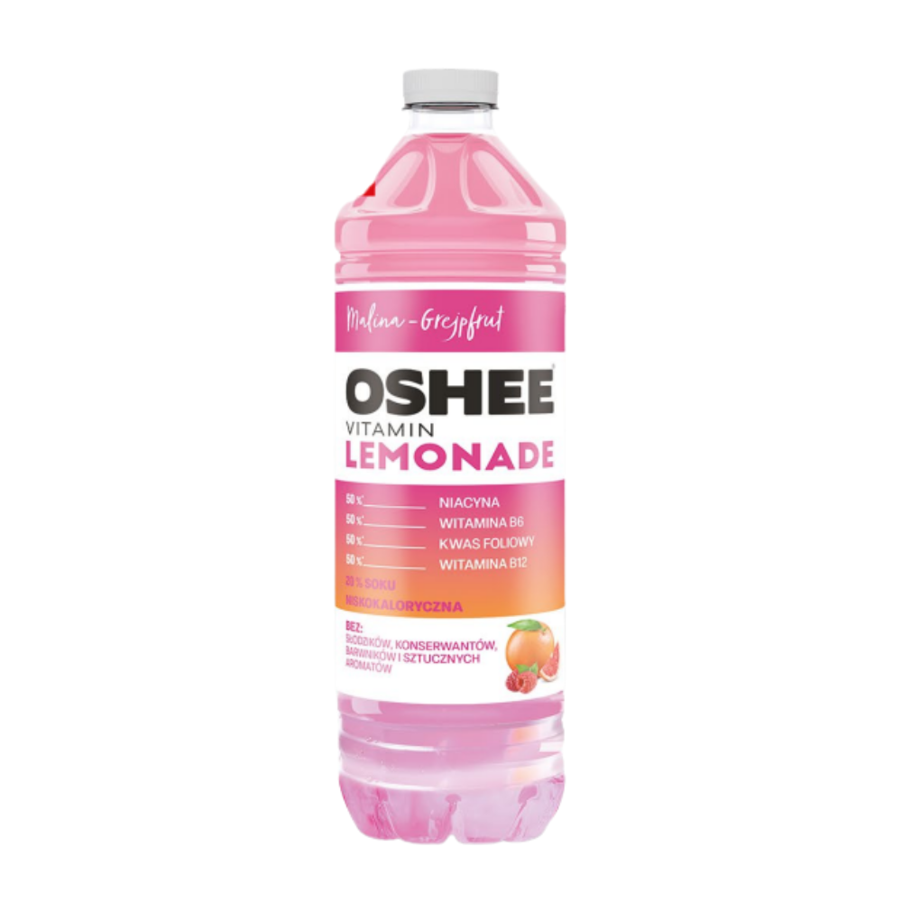 Napój OSHEE Vitamin Lemonade malina - grejpfrut 2000 ml